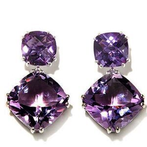 💜 New sparkling purple crystal earrings 💜